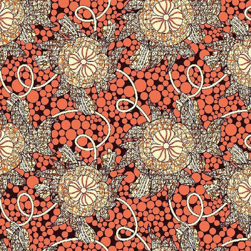 African Pattern Long Scarf 71" X 22"