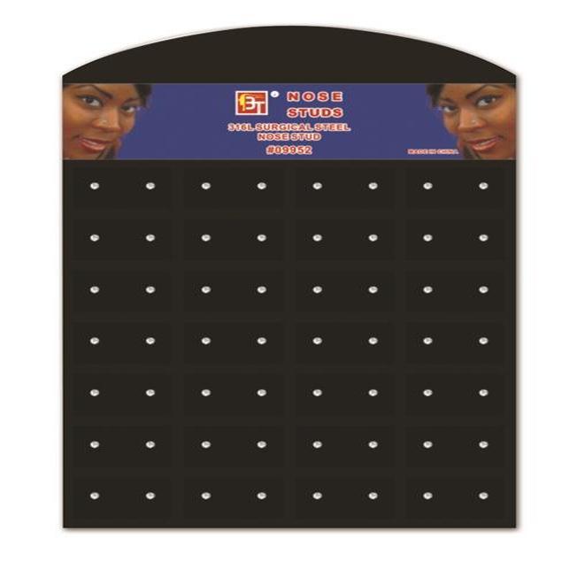 1Pack Nose Studs I Clear Small Display 56 Pcs 316L Surgical Steel