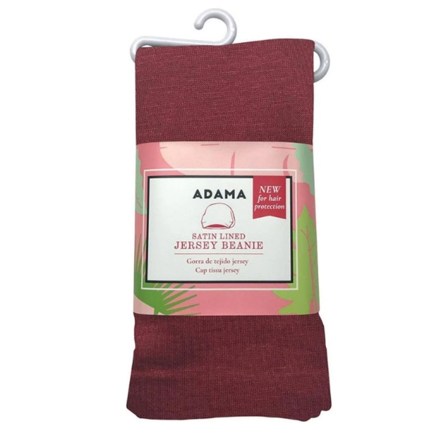 Adama Satin Lined Jersey Beanie Burgundy
