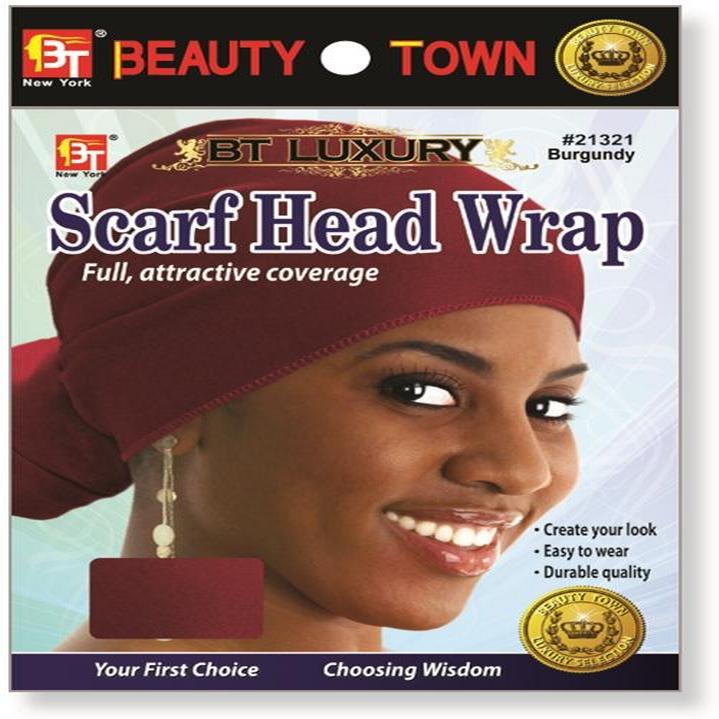 Scarf Head Wrap Burgundy