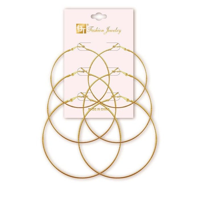 3 Pairs Earrings On Deck