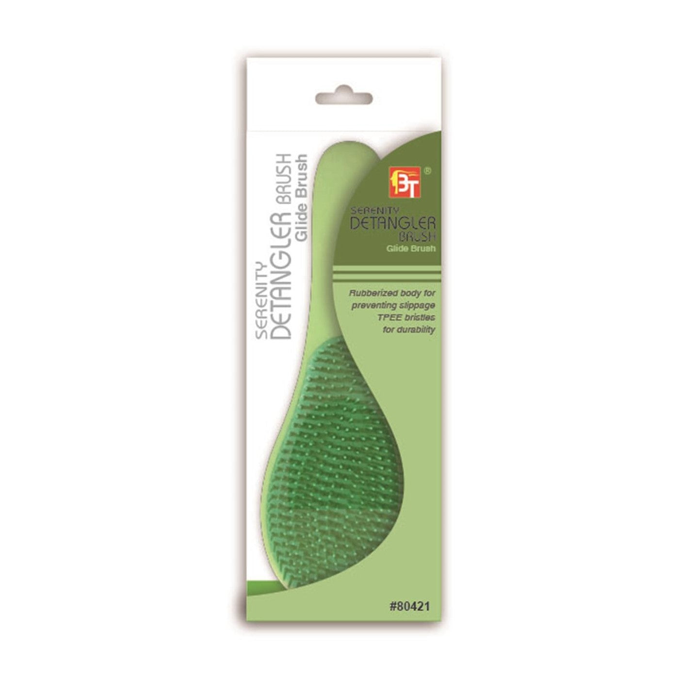 Serenity Detangler Brush Glide Brush Green