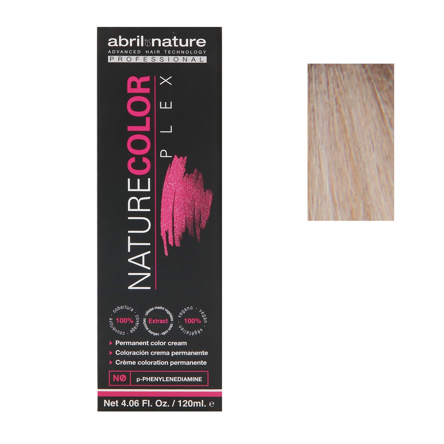 Abril Nature Plex Color 10.12N ,Warm Beige Brown,Brown,4.05 Oz.