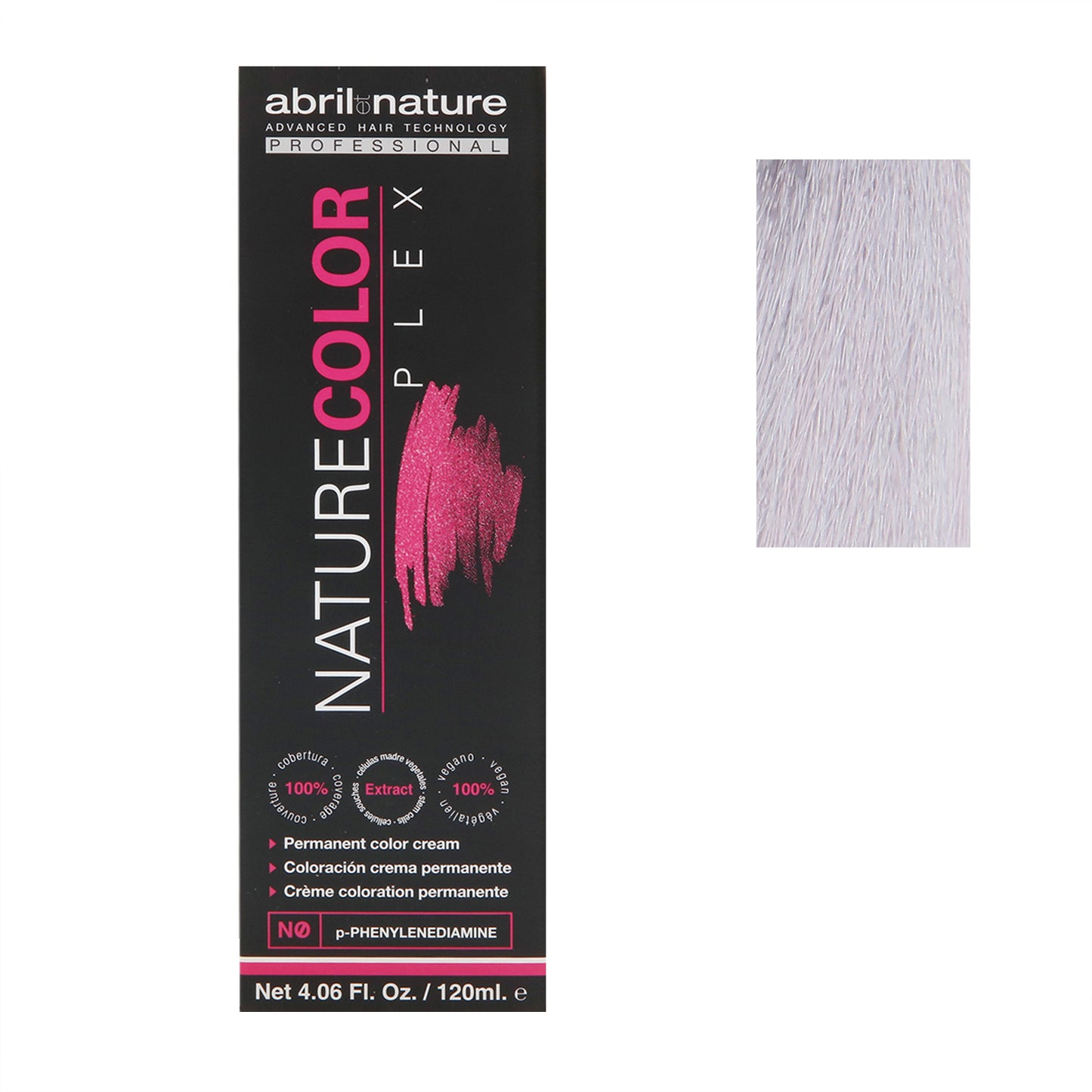 Abril Nature Plex Color 12.6 ,Cold Super lightener,Silver,4.05 Oz.