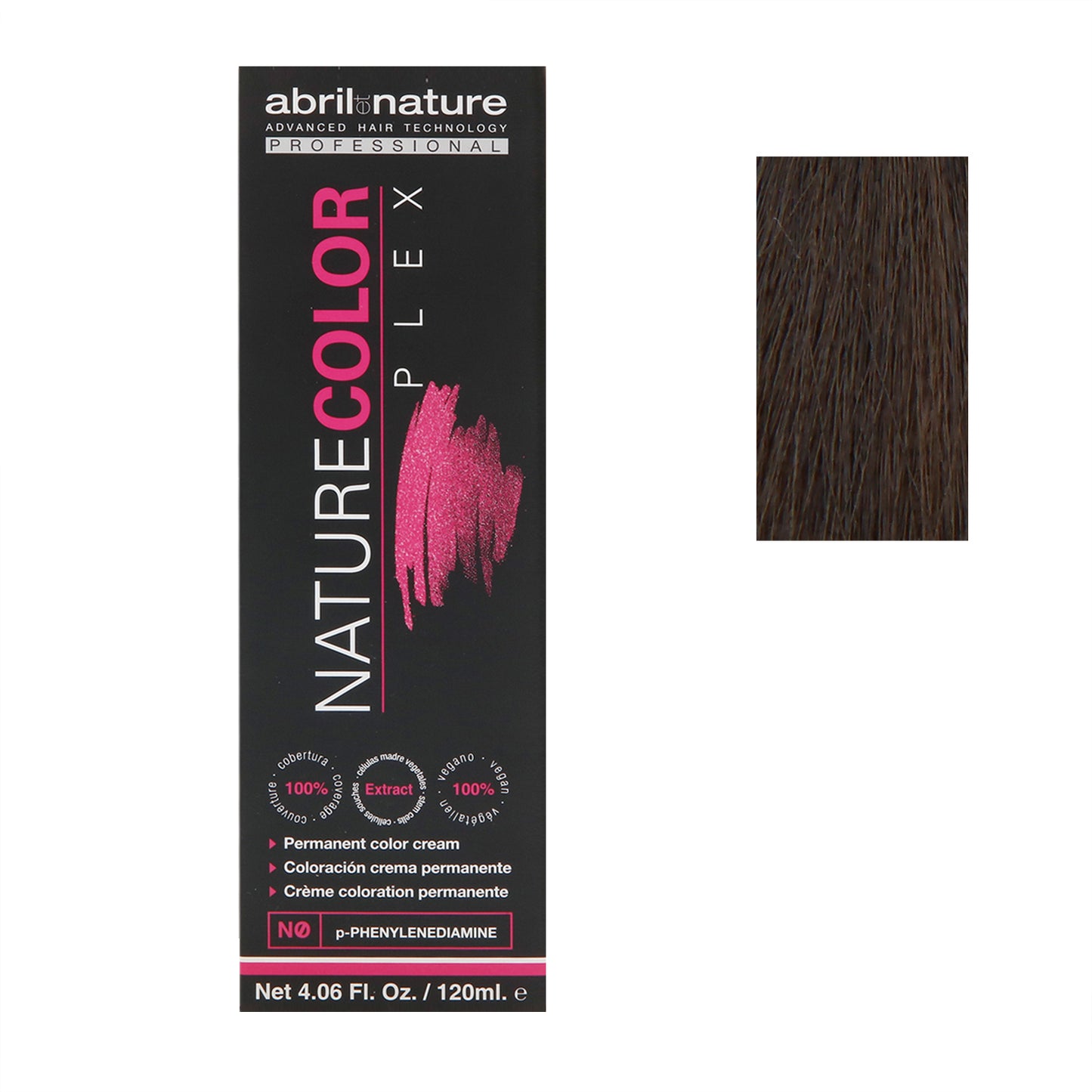 Abril Nature Plex Color 6.0N ,Intense Base,Black,4.05 Oz.