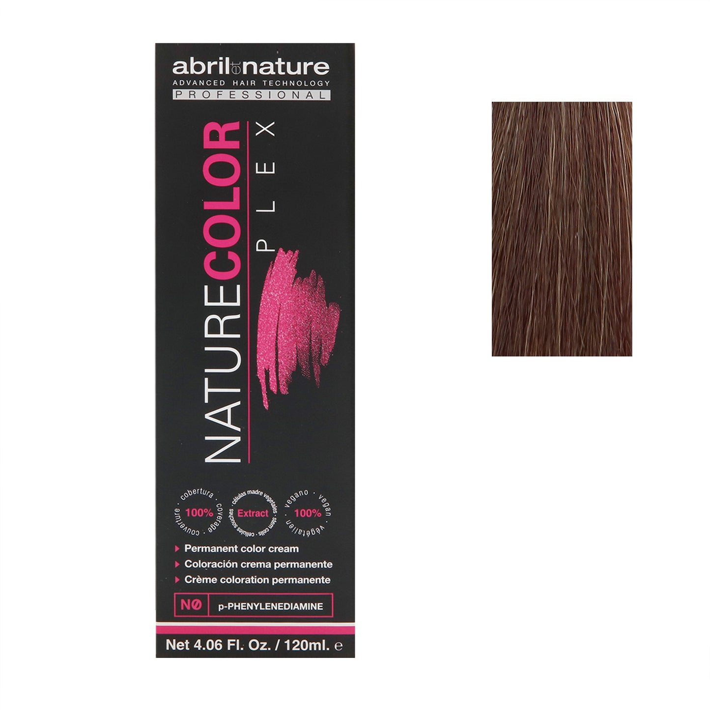 Abril Nature Plex Color 6.90N ,Chocolate,Brown,4.05 Oz.