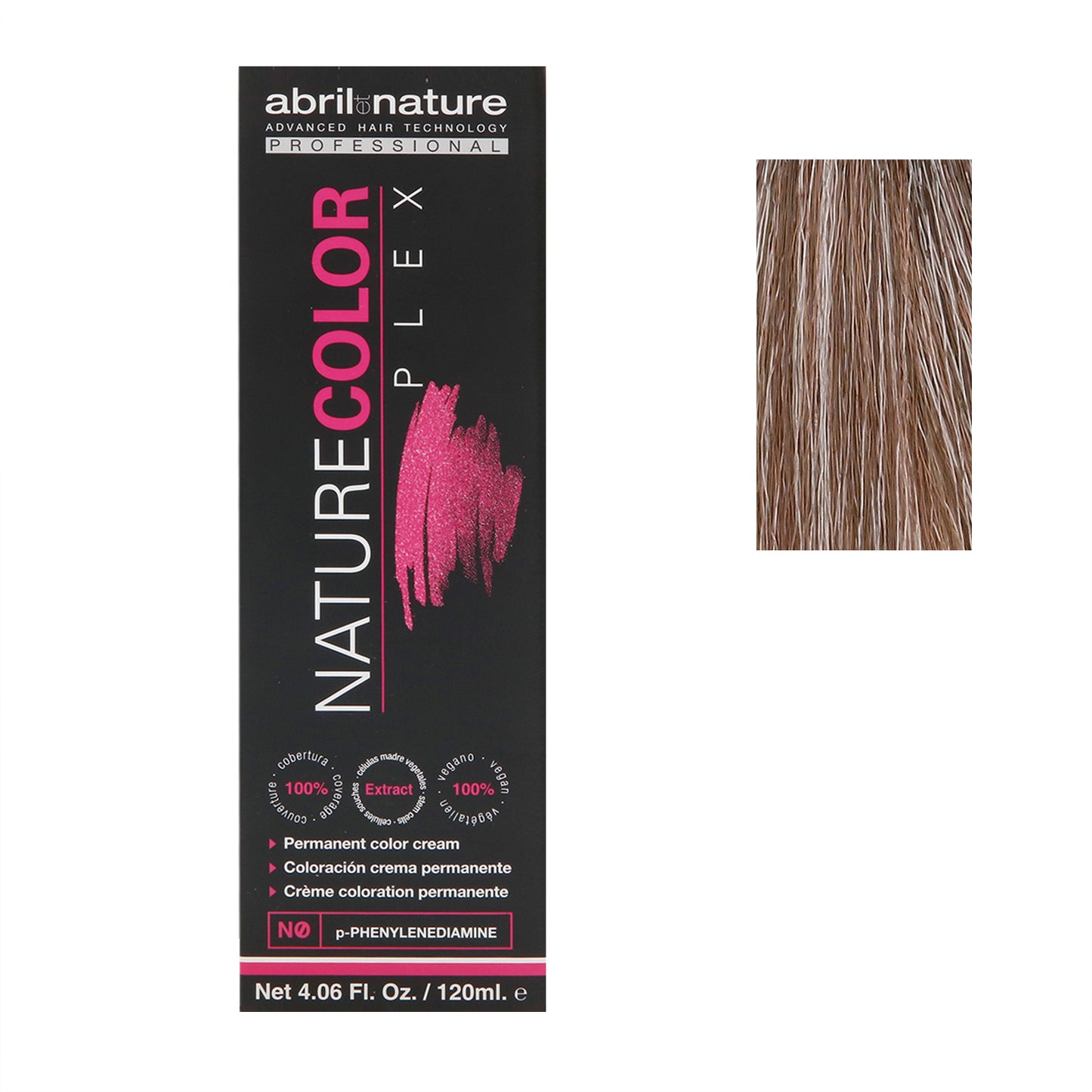 Abril Nature Plex Color 9.0N ,Base Intensa Sand,Brown,4.05 Oz.