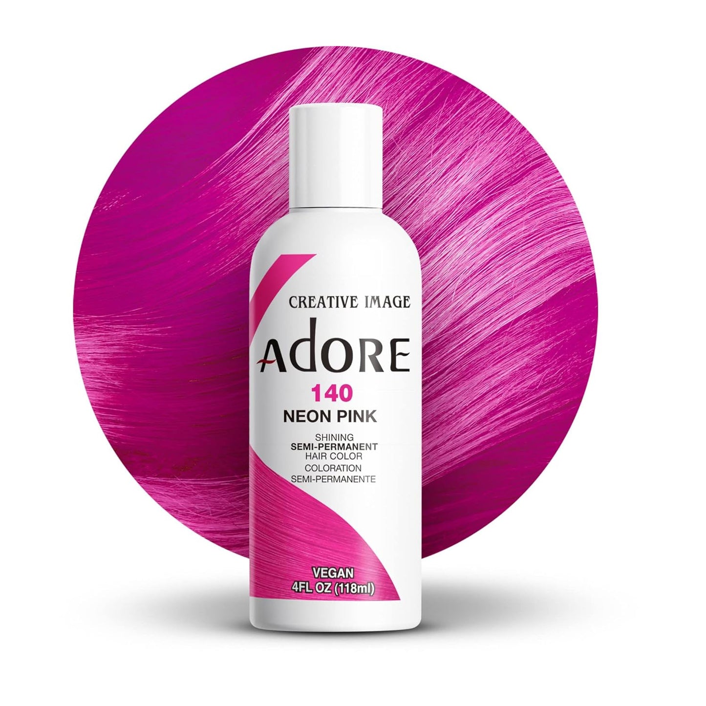 Adore Semi Permanent Hair Color,Neon Pink,140