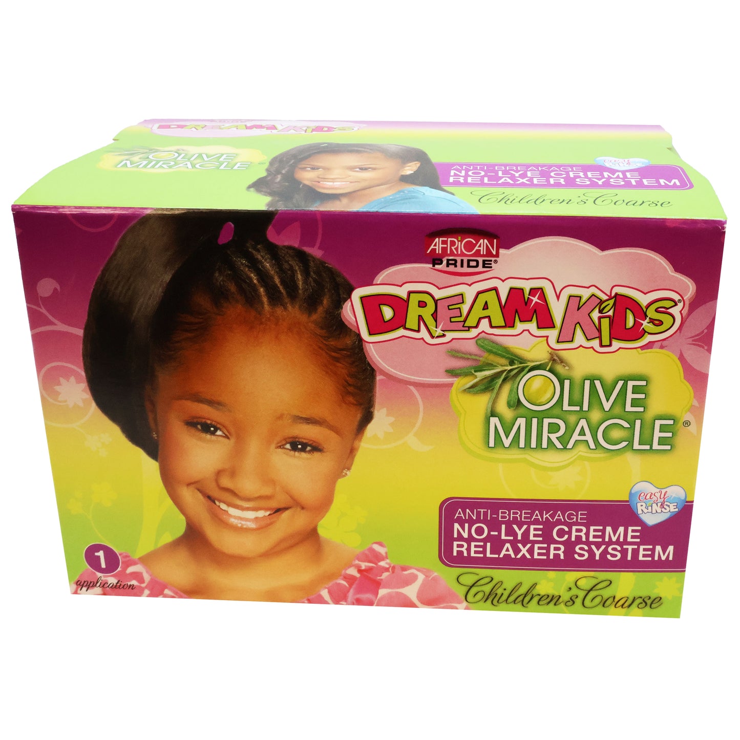 African Pride Dream Kids Olive Miracle Relaxer Kit Coarse 1 Application