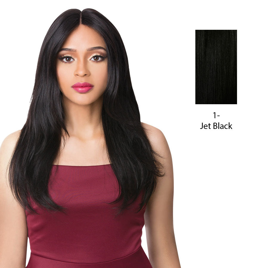 100% Brazilian Human Hair Swiss Lace Front Wig S Lace Alphina,Black