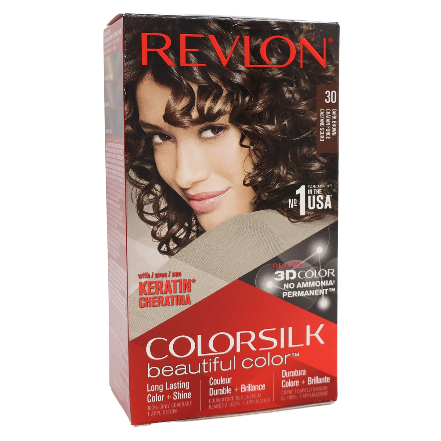 Revlon Colorsilk Beautiful Color Permanent Hair Color 30 Dark Brown