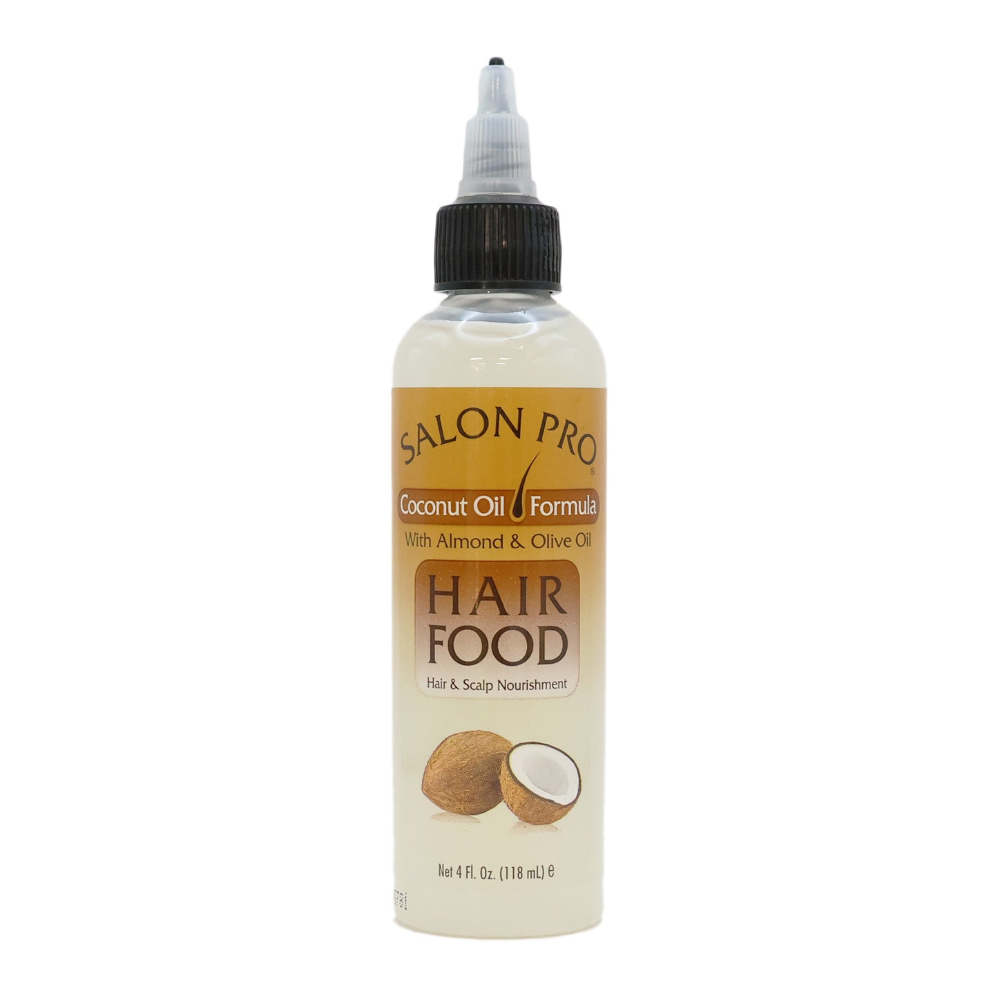 Salon Pro Coconut Oil Formula with Almond Olive Oil Hair Food 4 Oz