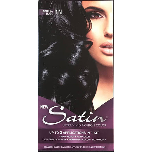 Satin Hair Color Kits 1N Natural Black