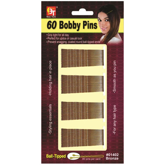 60 Bobby Pins Bronze