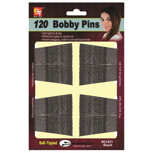 120 Bobby Pins Black