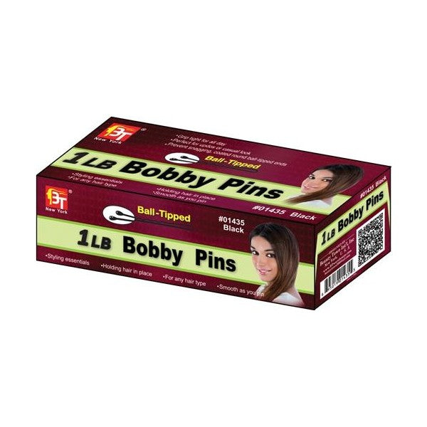 1 Lb Bobby Pins Box 2" Black