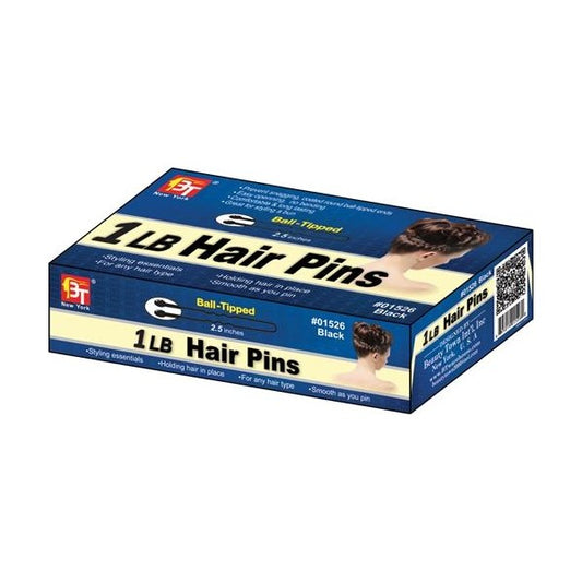 1Lb Hair Pins Ball Tip 2-1/2" Box Black