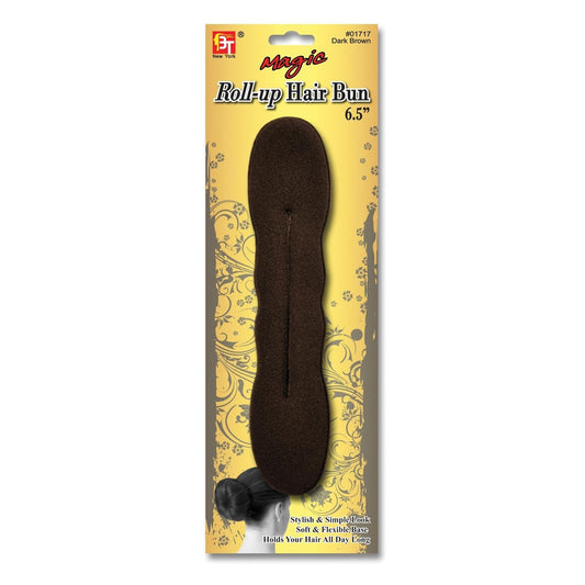 6.5" Magic Roll-Up Hair Bun Dark Brown