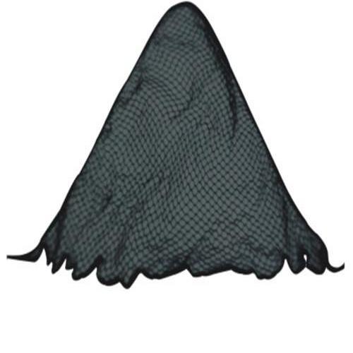 1Pack Cotton Triangle Hair Nets 12 Pcs Bulk Pack Black