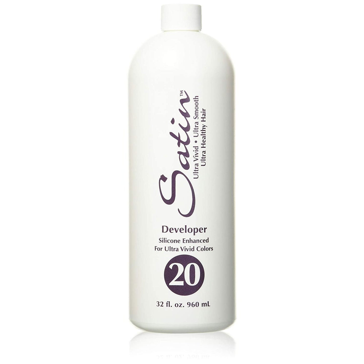 Satin Developer 20 Volume, Silicone Enhanced For Ultra Vivid Color 32 Oz.