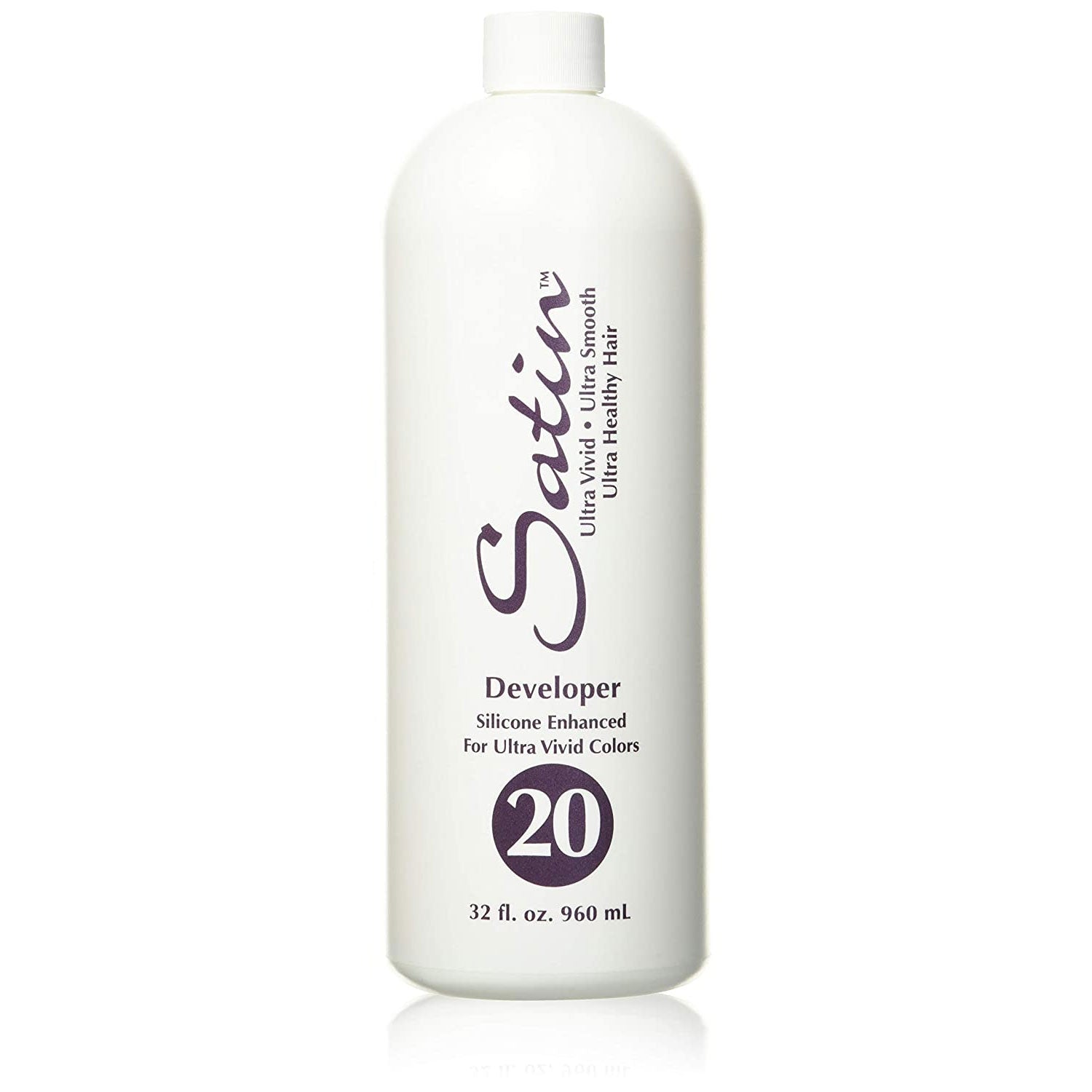 Satin Developer 20 Volume, Silicone Enhanced For Ultra Vivid Color 32 Oz.