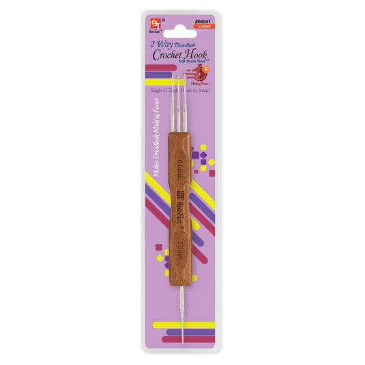 2 Way Dreadlock Crochet Hook-Single & Triple Hook 0.5Mm
