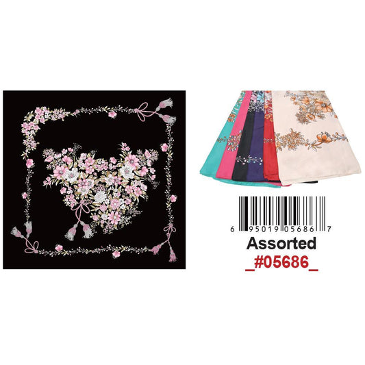Satin Silky Scarf 35" X 35"