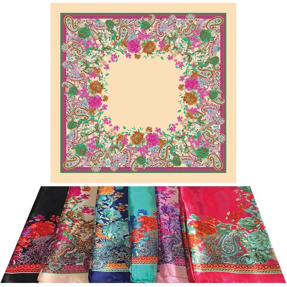Satin Silky Scarf 35" X 35"