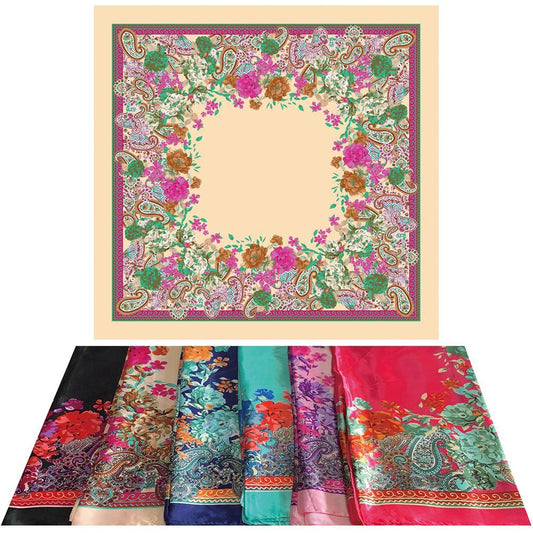 Satin Silky Scarf 35" X 35"