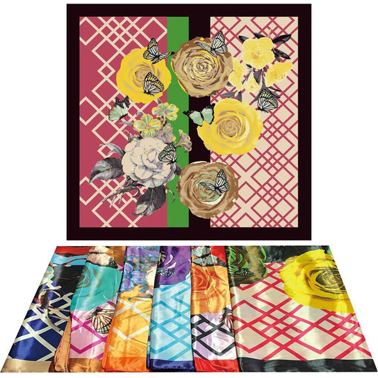 Satin Silky Scarf 35" X 35"