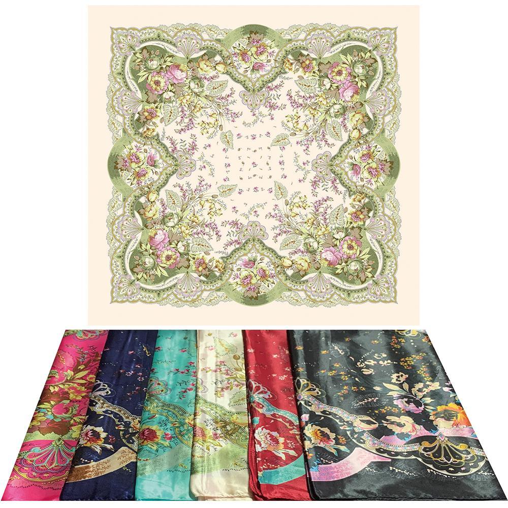 Satin Silky Scarf 35" X 35"