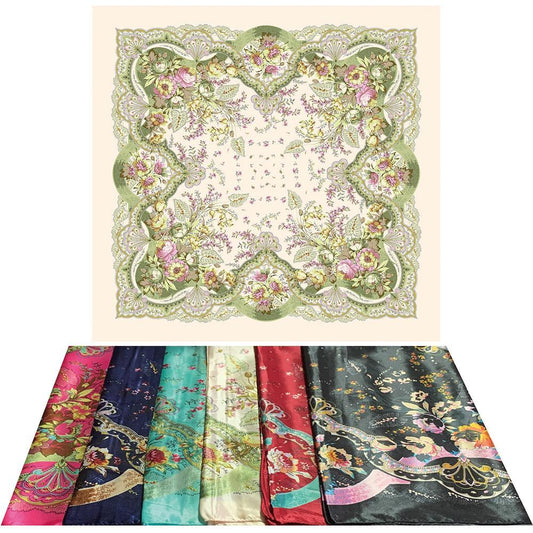 Satin Silky Scarf 35" X 35"