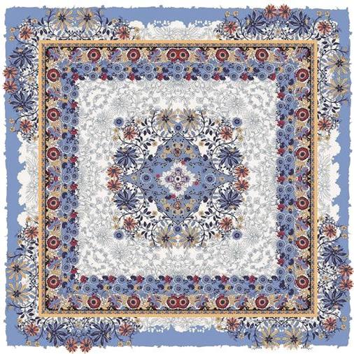Satin Silky Scarf 35" X 35" Floral Seal Assorted