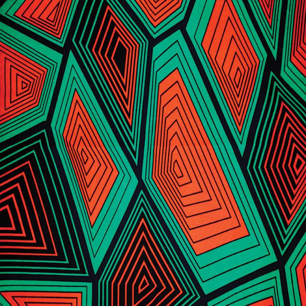 African Pattern Long Scarf 71" X 22"