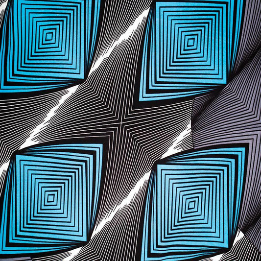 African Pattern Long Scarf 71" X 22"