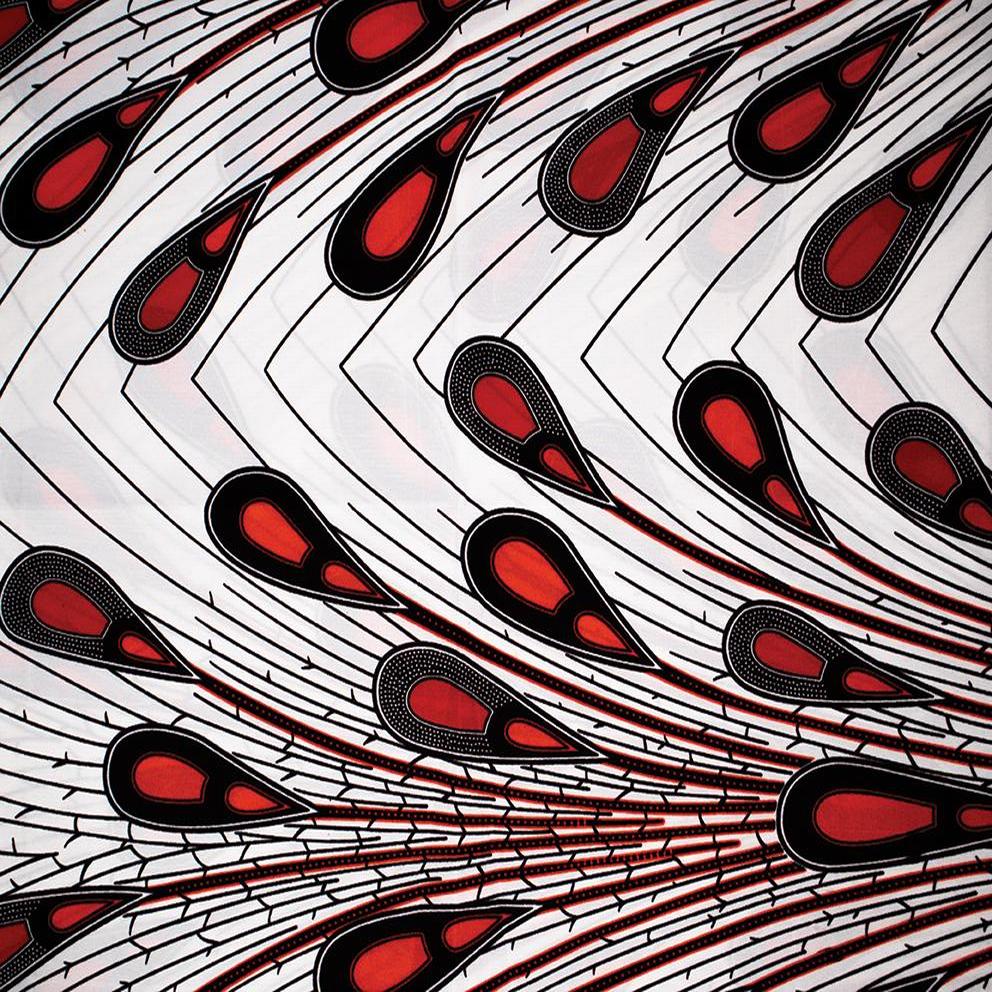 African Pattern Long Scarf 71" X 22"