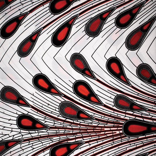 African Pattern Long Scarf 71" X 22"