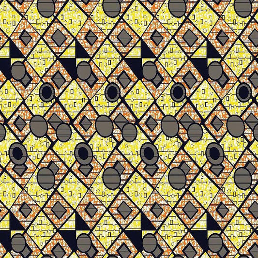 African Pattern Long Scarf 71" X 22"