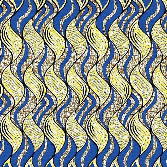African Pattern Long Scarf 71" X 22"