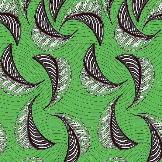 African Pattern Long Scarf 71" X 22"