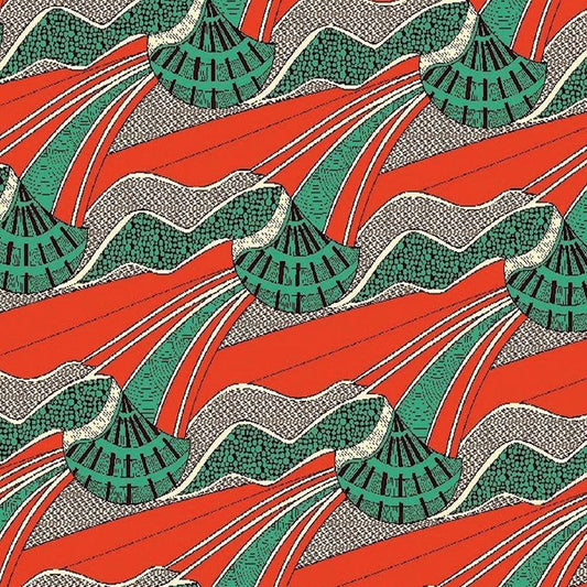 African Pattern Long Scarf 71" X 22"