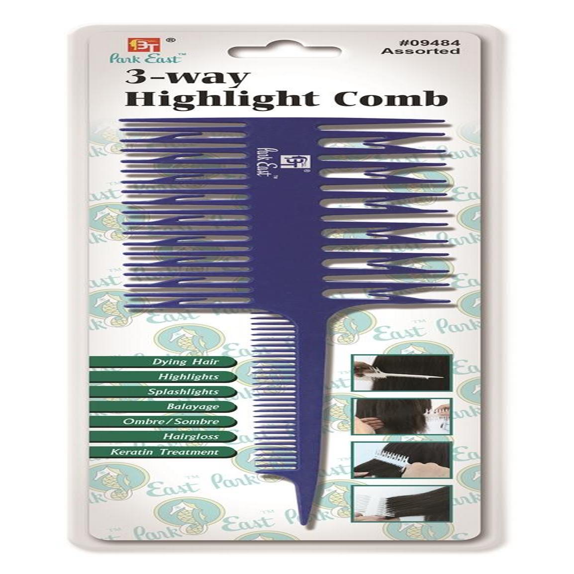 3 Way Highlight Comb Assorted