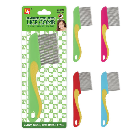 35Mm Stainless Steel Teeth Lice Comb With Handle