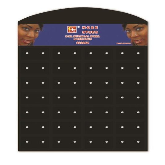 1Pack Nose Studs I Clear Small Display 56 Pcs 316L Surgical Steel