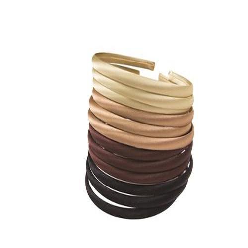 Satin Head Band Brown Tone