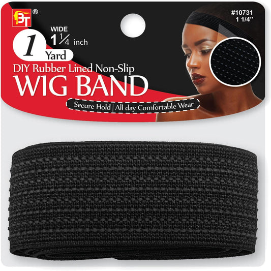1Yd Diy Rubber Lined Non-Slip Wig Band 1 1/4"