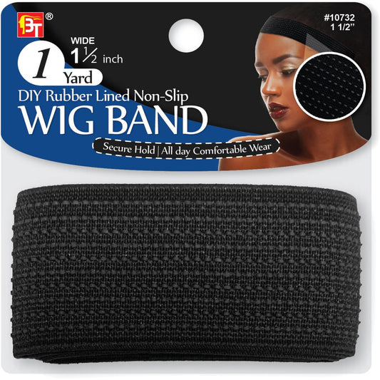 1Yd Diy Rubber Lined Non-Slip Wig Band 1 1/2"