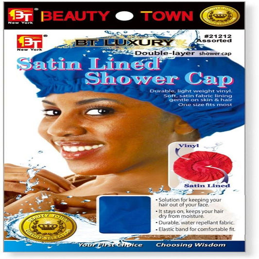 Satin Lined Shower Cap Assorted Color