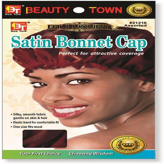 Satin Bonnet Cap Assorted Color