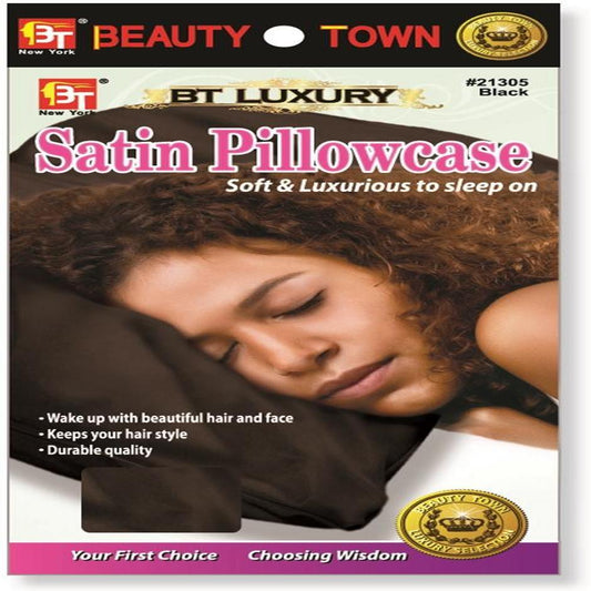 Satin Pillowcase Black